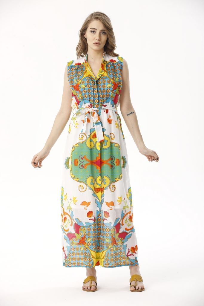 Picture of 17SFCV224 LONG DRESS